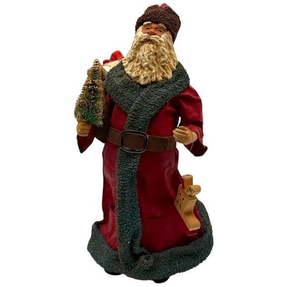 Vtg 1999 Possible Dreams Clothtique Santa 713026 Father Christmas w Box - Picture 2 of 16